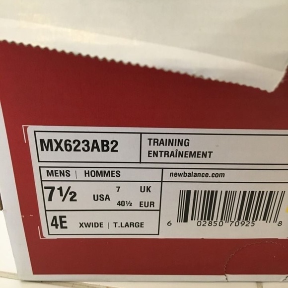BRAND NEW men new balance black 4E xwide training shoes Size US 7.5 (extra wide) - Picture 6 of 6